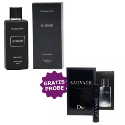 Christopher Dark Surface 100 ml + Perfume Sample Spray Dior Sauvage