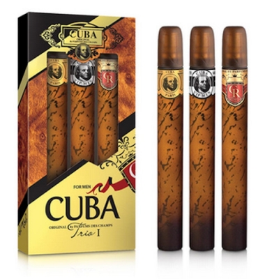 Cuba Trio I Men - Gold, Royal, VIP - Set for Men 3 x 35 ml