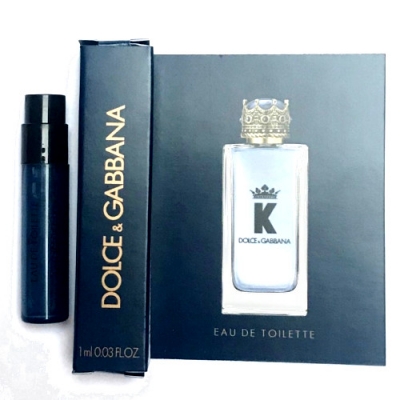 La Rive Amber King - Eau de Toilette for Men 100 ml, Sample K by Dolce Gabbana EDT 1 ml