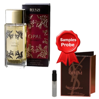 JFenzi Opal 100 ml + Perfume Sample Spray Yves Saint Laurent Opium Women