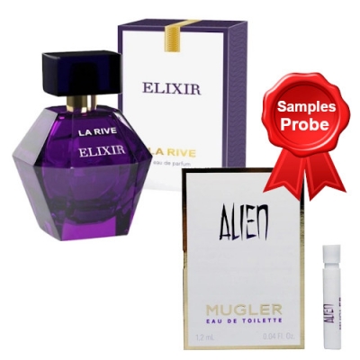 La Rive Elixir - Eau de Parfum For Women 100 ml, Sample Thierry Mugler Alien EDT 1,2 ml