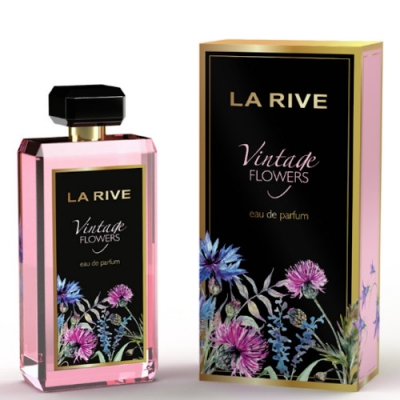 La Rive Vintage Flowers - Eau de Parfum for Women 90 ml, Sample Gucci Flora Gorgeous Gardenia EDP 1,5 ml