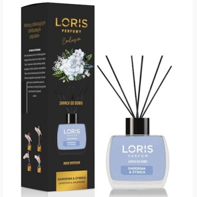 Loris Gardenia and Resin, Home Reed Diffuser - 120 ml